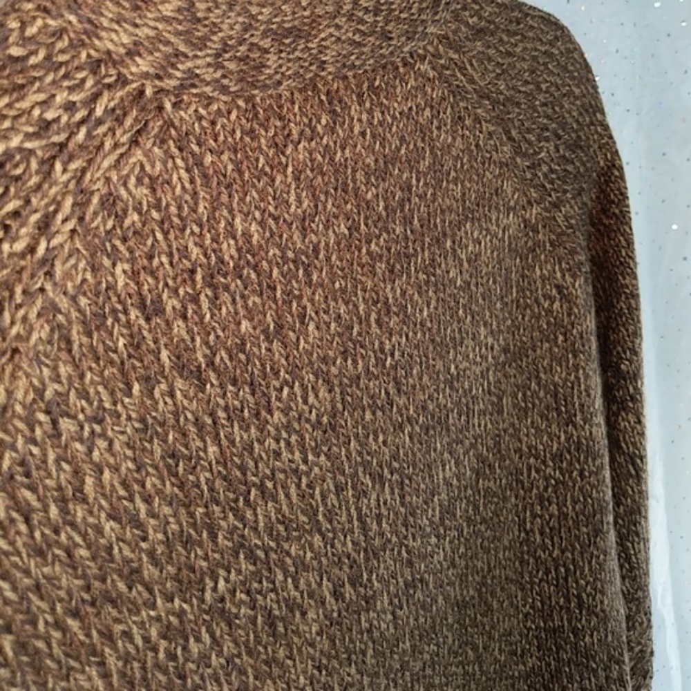 DRESSBARN Brown Marled Cardigan Swing Sweater XL - Picture 6 of 8
